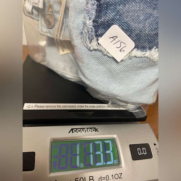 Forever 21 Low Rise Wide Leg Distressed Two Tone Denim Jeans Juniors 25 Waist - Picture 13 of 14